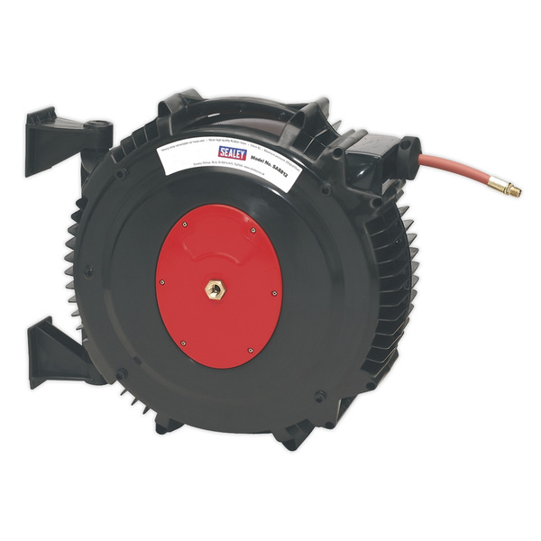 Sealey 15m Retractable Rubber Air Hose Reel 13mm ID