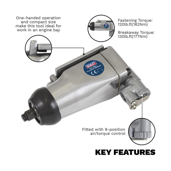 Sealey SA91 Butterfly Air Impact Wrench 3/8