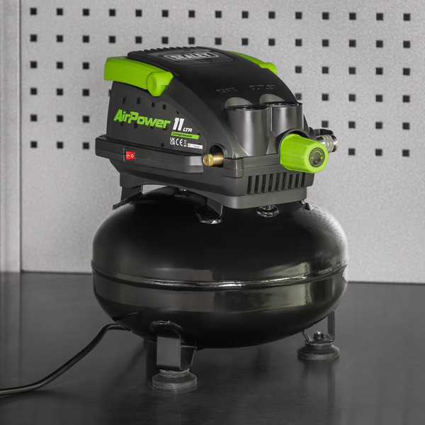 Sealey SAC1100 11L Oil Free Direct Drive Air Compressor 0.5hp