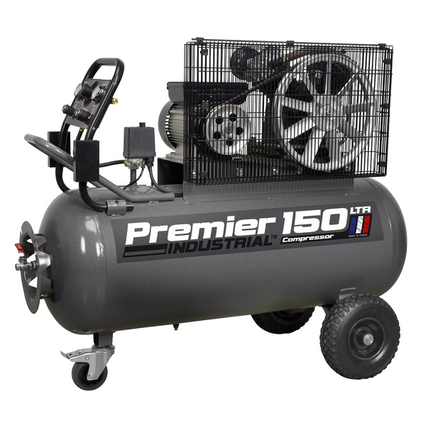 Premier 150L Belt Drive Air Compressor with Front Control Panel 3hp