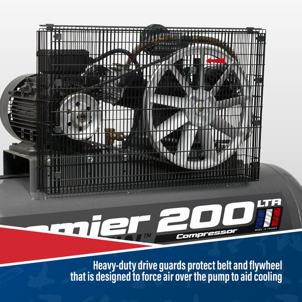 Sealey Premier 200L Belt Drive Air Compressor 5.5hp