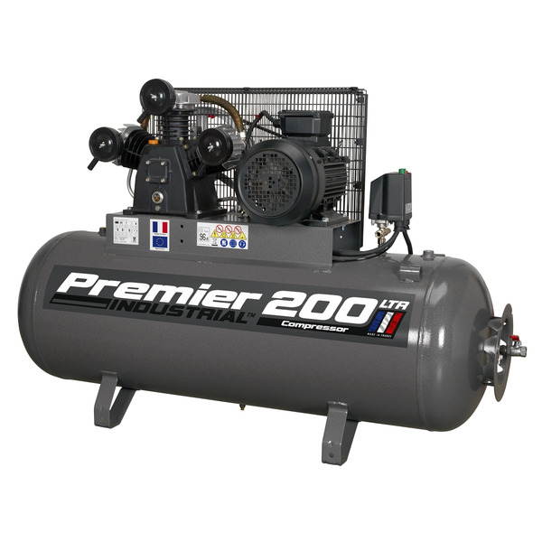 Sealey Premier 200L Belt Drive Air Compressor 5.5hp