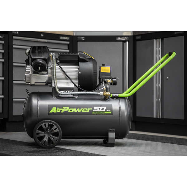 Sealey SAC5030VE 50L V-Twin Direct Drive Air Compressor 3hp