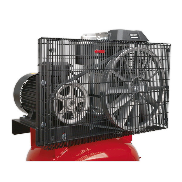 Sealey 270L Vertical Belt Drive Air Compressor with Cast Cylinders 7.5hp 2-Stage