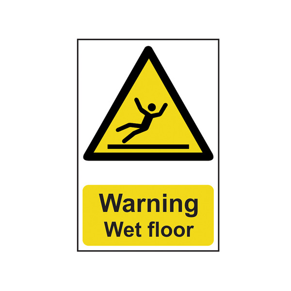Scan SCA1107 Warning Wet Floor - PVC Sign 200 x 300mm