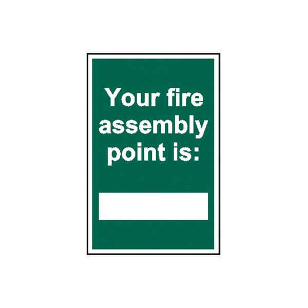 Scan SCA1526 Your Fire Assembly Point is - PVC Sign 200 x 300mm