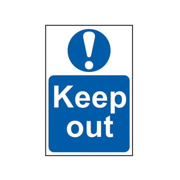 Scan SCA4003 Keep Out - PVC Sign 400 x 600mm