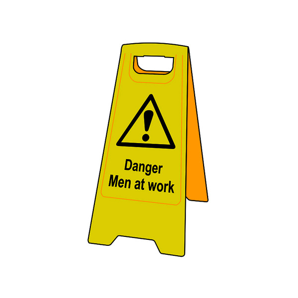 Scan SCA4710 Danger Men At Work - Heavy Duty 'A' Board