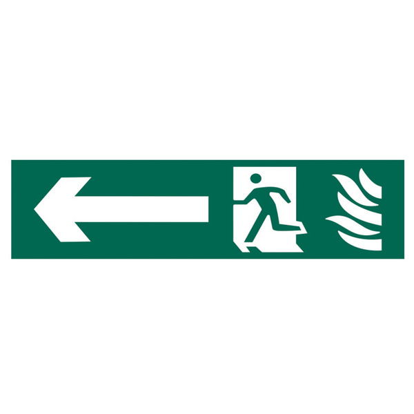 Scan SCA5201 Running Man Arrow Left - PVC Sign 200 x 50mm