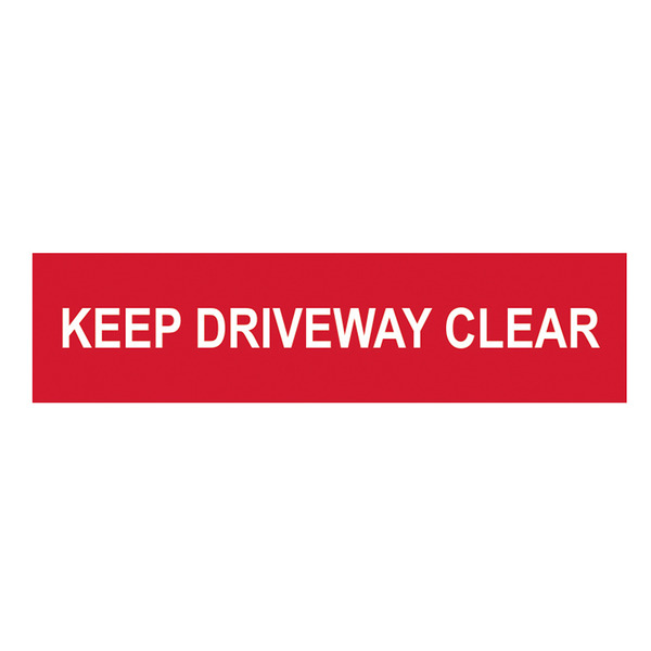 Scan SCA5252 Keep Driveway Clear - PVC Sign 200 x 50mm