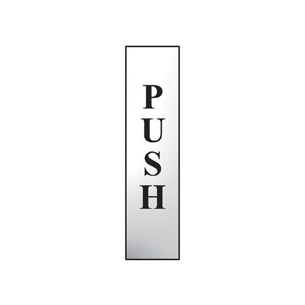 Scan SCA6032C Push Vertical - Polished Chrome Effect 50 x 200mm