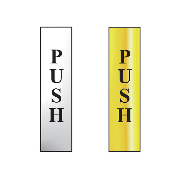 Scan SCA6032C Push Vertical - Polished Chrome Effect 50 x 200mm