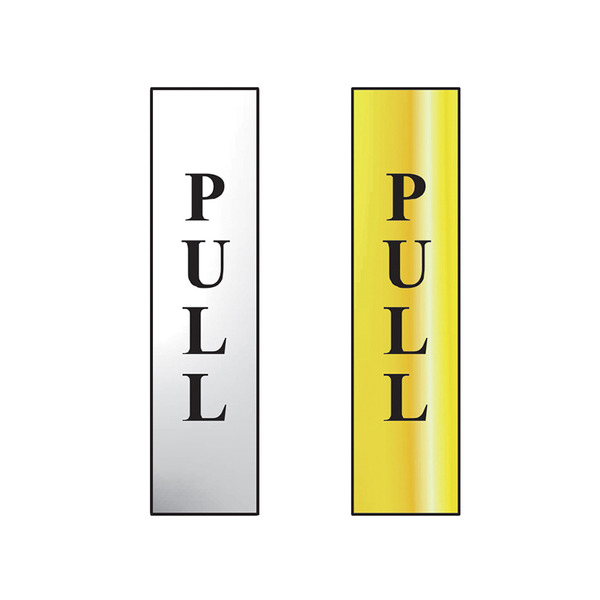 Scan SCA6034C Pull Vertical - Polished Chrome Effect 50 x 200mm