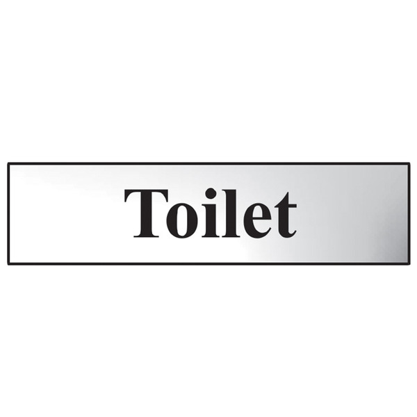 Scan SCA6051C Toilet - Polished Chrome Effect 200 x 50mm