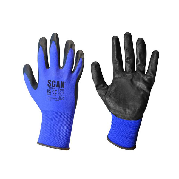 Scan SCAGLODEXTL Max - Dexterity Nitrile Gloves - L (Size 9)