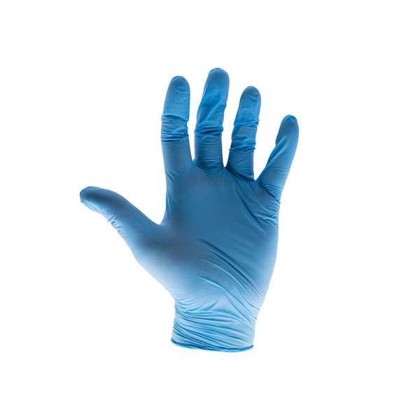 Scan SCAGLODNL Blue Nitrile Disposable Gloves Large (Box of 100)