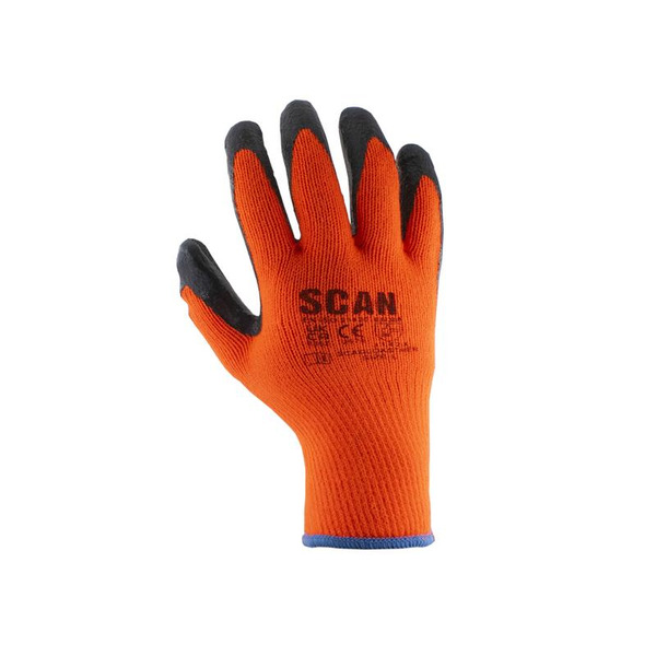 Thermal Latex Coated Gloves - L (Size 9)