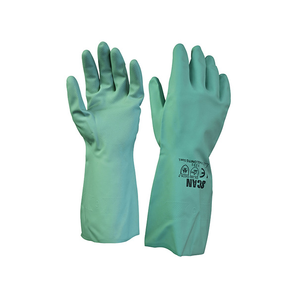 Scan SCAGLONITG Nitrile Gauntlets with Flock Lining Large (Size 9)