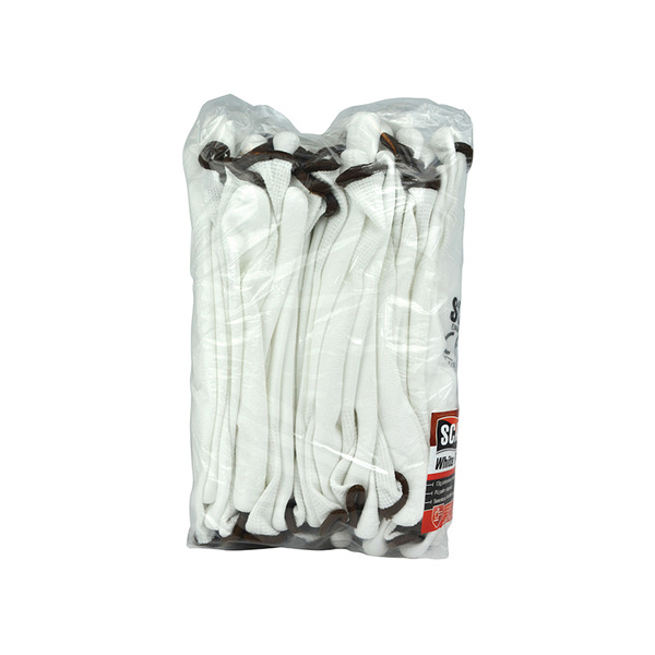 Scan SCAGLOPUW12X White PU Coated Gloves - XL (Size 10) (Pack 12)