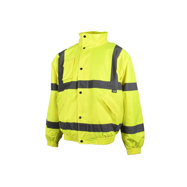 Scan SCAHVBJL Hi-Vis Yellow Bomber Jacket - L (44in)