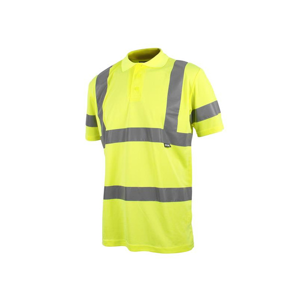 Scan SCAHVPSM Hi-Vis Polo Shirt Yellow - M (40in)