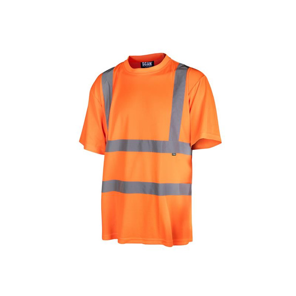 Scan SCAHVTSXXLO Hi-Vis T-Shirt  Orange - XXL (50in)