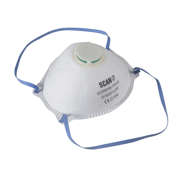 Scan SCAPPEP2MV Moulded Disposable Mask Valved FFP2 Protection (Pack 3)