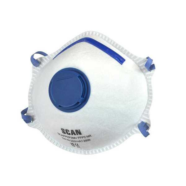Moulded Disposable Mask Valved FFP2 Protection (Pack 10)