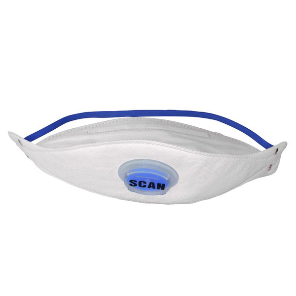 Scan SCAPPEP2TFV Tri Fold Valved Disposable Mask FFP2 (Pack 3)