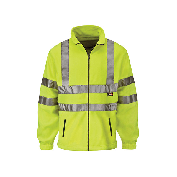 Scan SCAWWHVFXXL Hi-Vis Yellow Full Zip Fleece - XXL (50in)