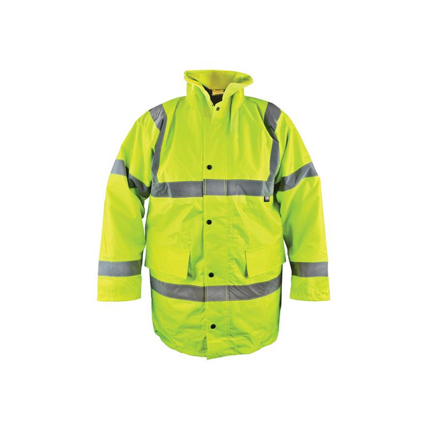 Scan SCAWWHVMJL Hi-Vis Yellow Motorway Jacket - L (44in)