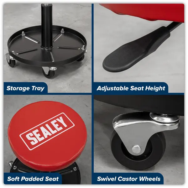 Sealey SCR10 Pneumatic Mechanic's Seat