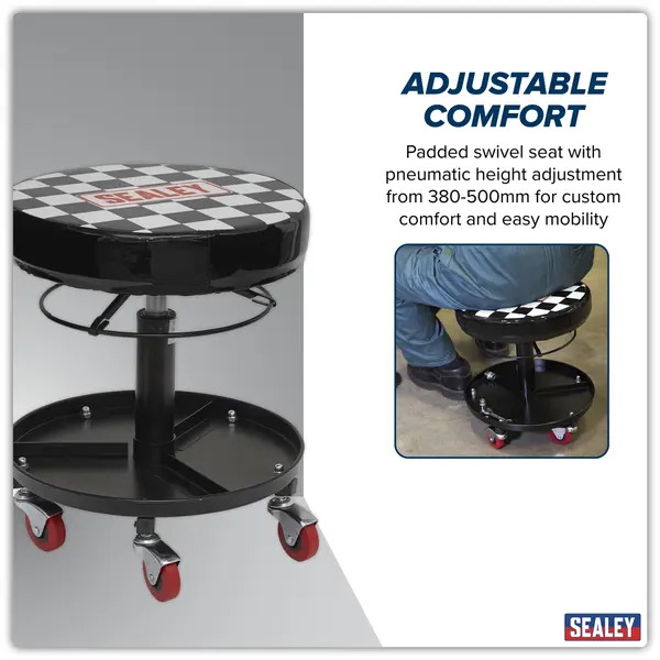 Sealey SCR15 Pneumatic Mechanic's Seat