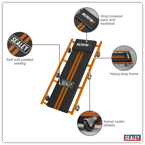 Sealey SCR75O American-Style Deluxe Creeper 36