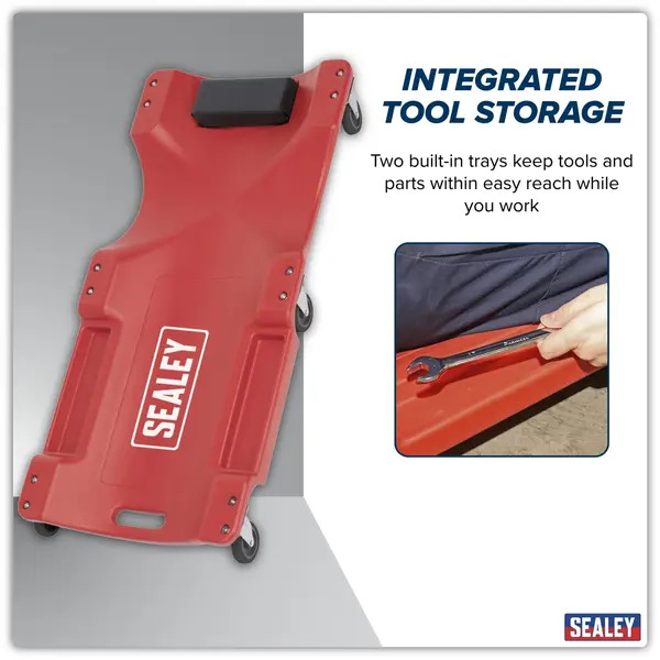 Sealey SCR80 Composite Creeper with 6 Wheels