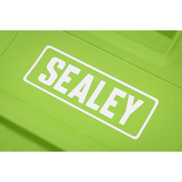 Sealey SCR80HV Composite Creeper with 6 Wheels - Hi-Vis Green