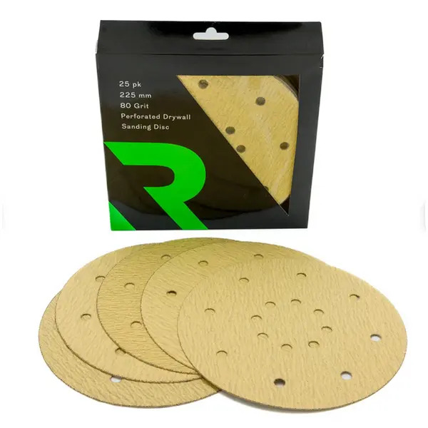 Rika ABRR017 Drywall Sanding Disc Perforated 225mm 80 Grit 25 Pack