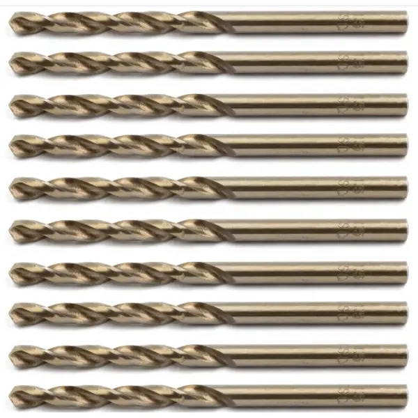 Rika HSSR045 HSS Cobalt Drill Bit 4.5mm x 80mm 10 Pack