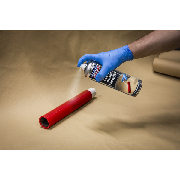 Sealey SCS065 Gloss Lacquer 500ml, Clear - Pack of 6
