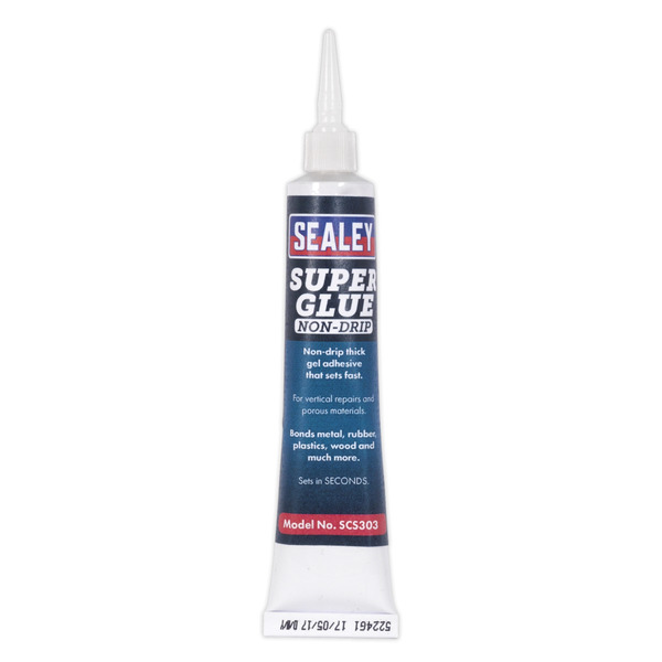 Sealey SCS303 Non-Drip Gel Super Glue 20g - Pack of 20