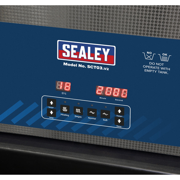 Sealey Ultrasonic Cleaner 3L