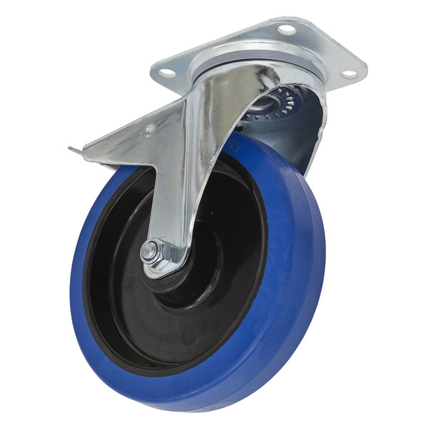 Sealey SCW3200SPL 200mm Castor Wheel with Swivel Plate & Total Lock
