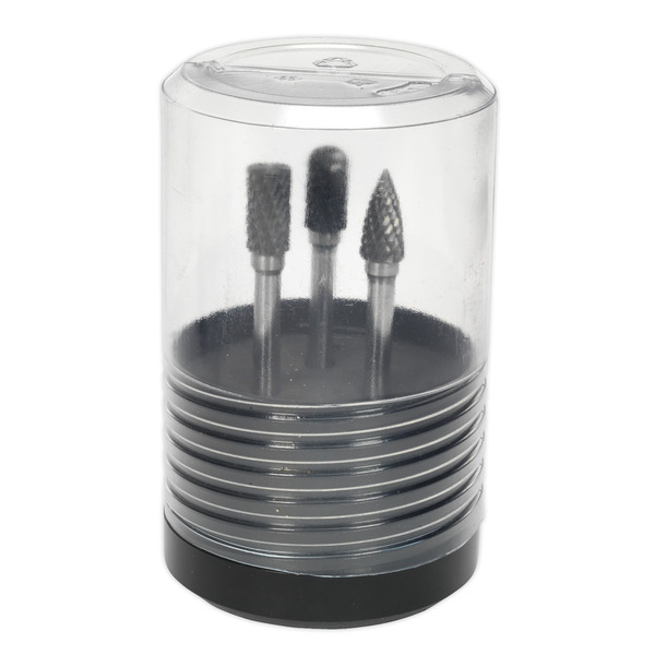 Sealey SDBK3 Tungsten Carbide Rotary Burr Set 3pc