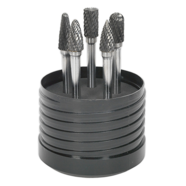 Sealey SDBK5 Tungsten Carbide Rotary Burr Set 5pc