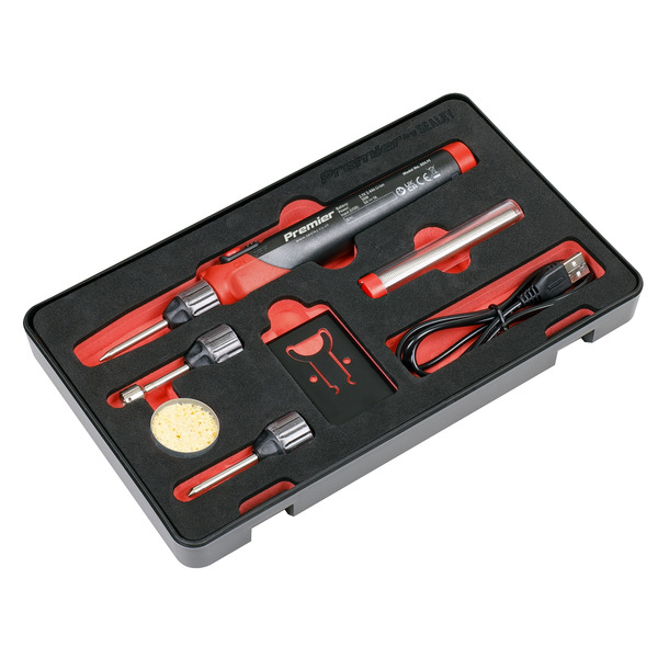 Sealey SDL11 Premier Rechargeable Soldering Iron Kit 30W