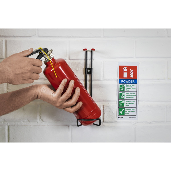 Sealey SDPE01 Dry Powder Fire Extinguisher 1kg