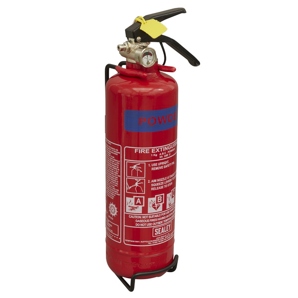 Sealey SDPE01 Dry Powder Fire Extinguisher 1kg