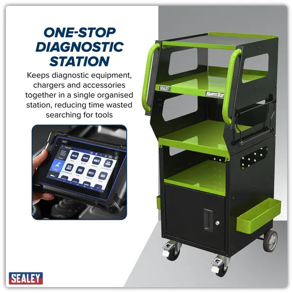 Sealey SDS1G1 Diagnostic Support Station - Green