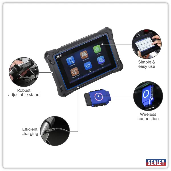 Sealey SDS1G Diagnostic Tablet & Trolley - Green