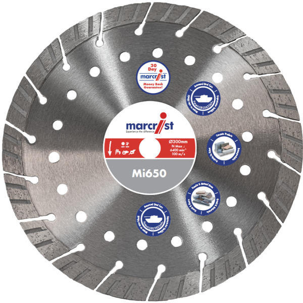 Marcrist MI650 115 x 22.23 Universal Diamond Blade